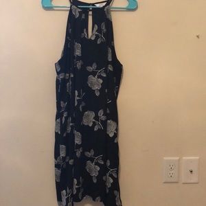 Black floral dress